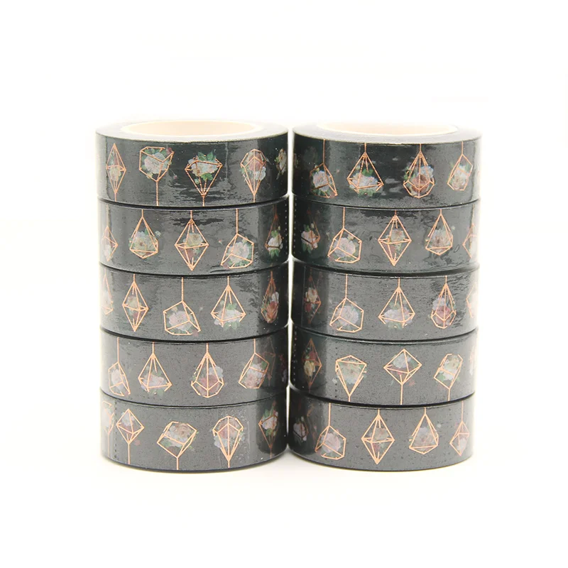 10pcs/lot 15MM*10M Foil Diamond with Red Flowers Black Decorative Washi Tape Scrapbooking Masking Tape School Office Supply
10pcs/lot 15MM*10M Foil Diamond with Red Flowers Black Decorative Washi Tape Scrapbooking Masking Tape School Office Supply