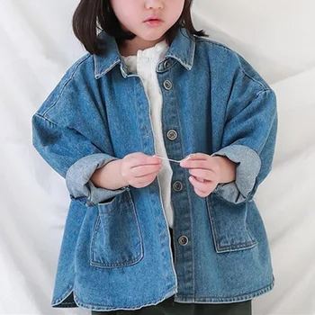 2019 Autumn New Children's Denim Jackets Kids Girls Casual Cowboy Coats Fashion Boys Loose Denim Coats Toddler Outwear 2-7 Years
2019 Autumn New Children's Denim Jackets Kids Girls Casual Cowboy Coats Fashion Boys Loose Denim Coats Toddler Outwear 2-7 Years