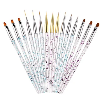 3Pcs/Set Nail Art Acrylic Brushes Transparent UV Gel Crystal Handle Lines Liner DIY Painting Drawing Flower Pen Manicure Tool 
3Pcs/Set Nail Art Acrylic Brushes Transparent UV Gel Crystal Handle Lines Liner DIY Painting Drawing Flower Pen Manicure Tool