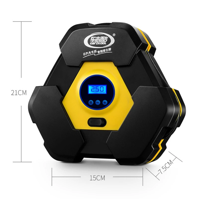 Portable 12V Car Tire Inflator Auto Air Compressor Pump With Digital/Pointer Display For Motorcycle Ball Vehicle Accessories
Portable 12V Car Tire Inflator Auto Air Compressor Pump With Digital/Pointer Display For Motorcycle Ball Vehicle Accessories