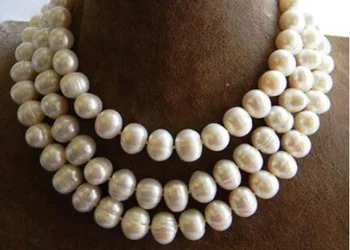 50'' 9MM Round White Freshwater Pearl Necklace
50'' 9MM Round White Freshwater Pearl Necklace
