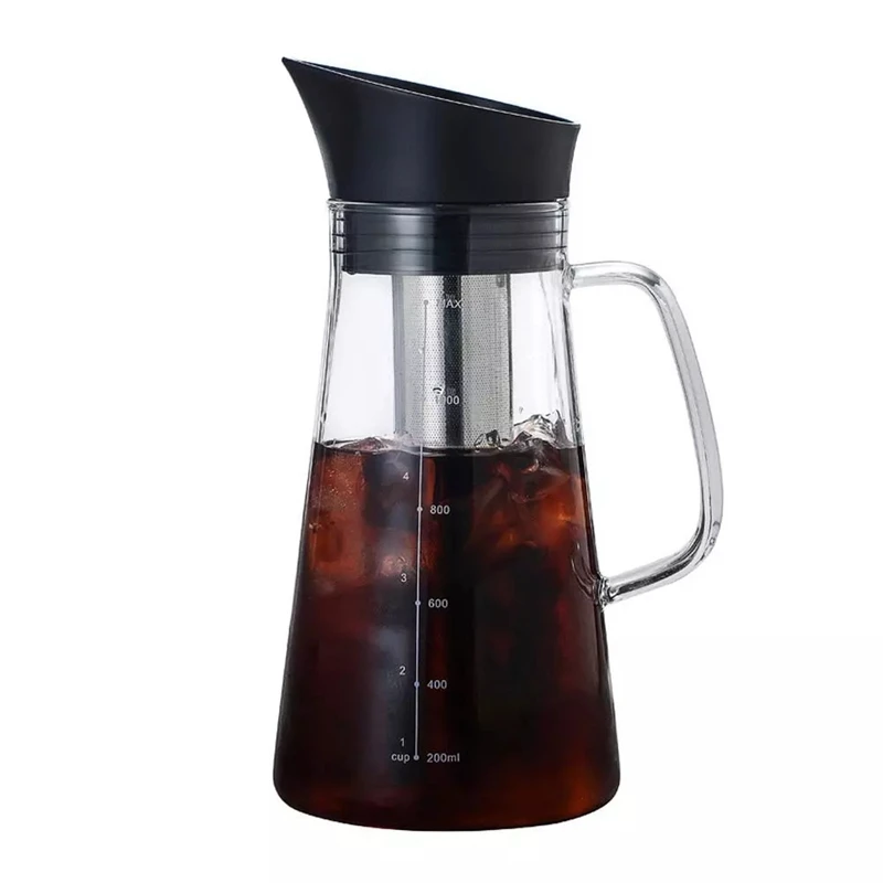 Glass Coffee Maker Hot & Cold Dual-Function Coffee Maker Cold Extract Ice Brewed Water Bottle Non-Rust Filter Coffee Pot
Glass Coffee Maker Hot & Cold Dual-Function Coffee Maker Cold Extract Ice Brewed Water Bottle Non-Rust Filter Coffee Pot
