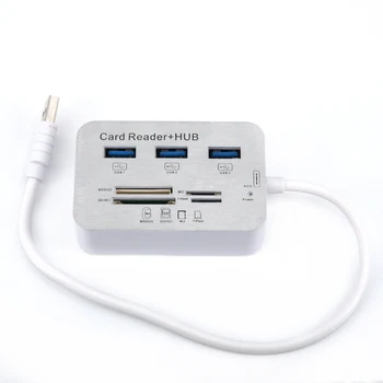 Portable Memory Card Reader Silver Reader Adapter Combo MS/SD/M2/TF Lightweight High Speed
Portable Memory Card Reader Silver Reader Adapter Combo MS/SD/M2/TF Lightweight High Speed