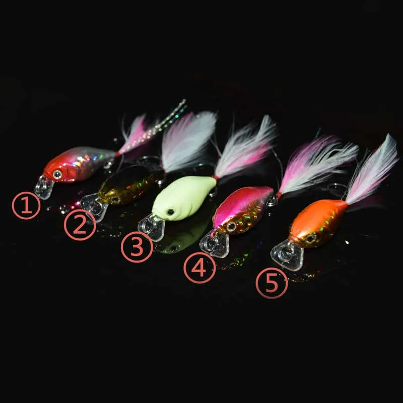 2.2g Five Colors Laser Luminous with Feathers All Goods for Fish Lures Artificial Bait Feeder Luminous Fishing MJ
2.2g Five Colors Laser Luminous with Feathers All Goods for Fish Lures Artificial Bait Feeder Luminous Fishing MJ
