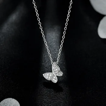 S925 Fine Silver INS Butterfly Necklace Women's Fashion Korean-style Choker Normcore Style Students Necklace Night Market Stall
S925 Fine Silver INS Butterfly Necklace Women's Fashion Korean-style Choker Normcore Style Students Necklace Night Market Stall