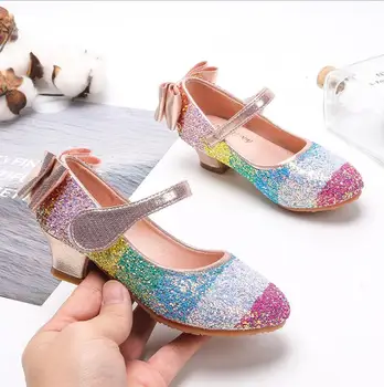 JY 2020 Children girl Crystal Rhinestone colorful Shoes Girls high-heeled Party Princess Shoes 26-34 pink sliver T3-15 GZX04
JY 2020 Children girl Crystal Rhinestone colorful Shoes Girls high-heeled Party Princess Shoes 26-34 pink sliver T3-15 GZX04