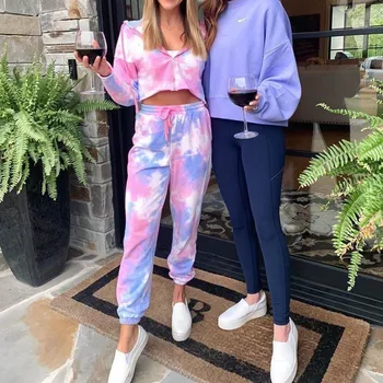 Casual Two Piece Set Hoodie Printing Short Zipper Tops And Long Pants Loose 2 Piece Set Women Sexy Sport Female Tracksuits #97 
Casual Two Piece Set Hoodie Printing Short Zipper Tops And Long Pants Loose 2 Piece Set Women Sexy Sport Female Tracksuits #97