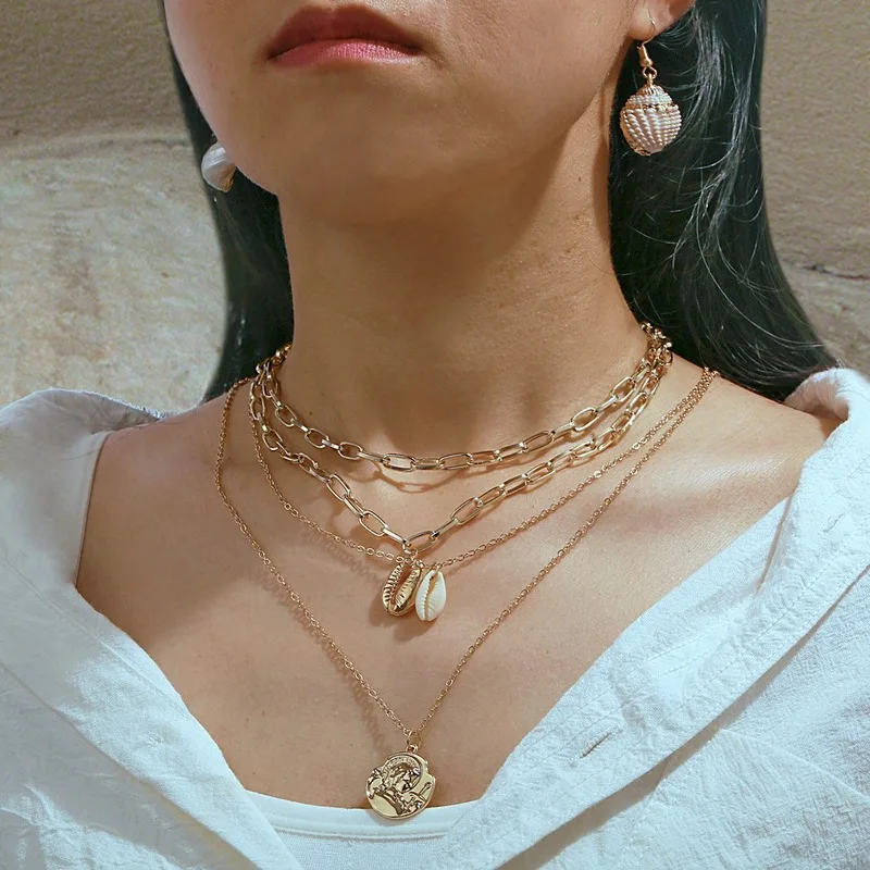 Simple Pendant Necklace Irregular Human Head Necklace Double Layer Pearl Female Necklace New Creative Retro
Simple Pendant Necklace Irregular Human Head Necklace Double Layer Pearl Female Necklace New Creative Retro