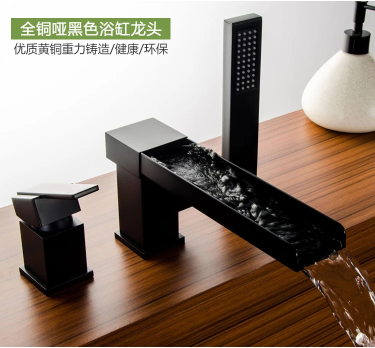 Germany Bathtub Faucet Hot And Cold Cylinder Side Type Fission Waterfall Black Lengthen Three Kong Hua Shu Five Paper Suit
Germany Bathtub Faucet Hot And Cold Cylinder Side Type Fission Waterfall Black Lengthen Three Kong Hua Shu Five Paper Suit