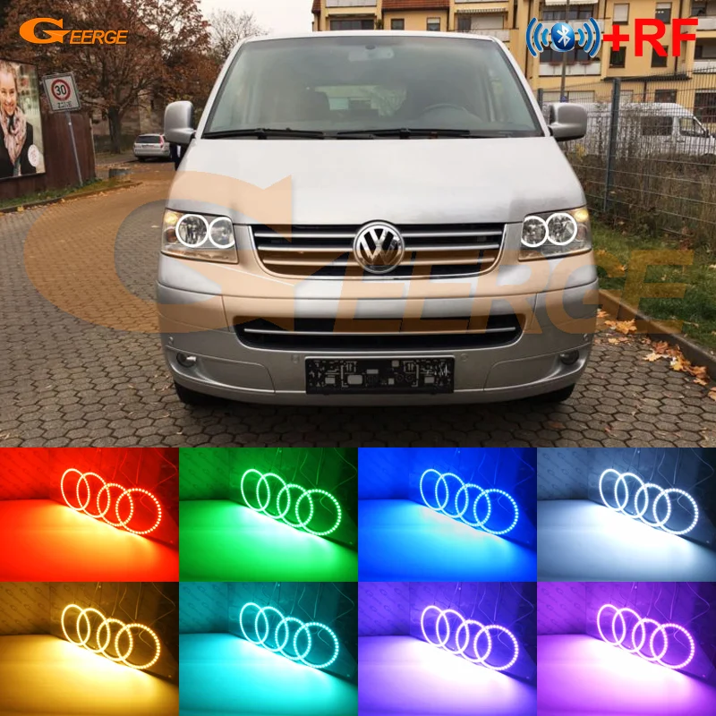 Для Volkswagen VW Transporter Caravelle T5 2003 2009 RF remote Bluetooth APP многоцветный ультра яркий RGB комплект