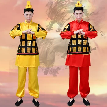 China Male Hanfu Men Cosplay Ancient Commanding Red Soldiers Clothing Performing Yellow Stage Costumes Drama Theme Cosplay Wear
China Male Hanfu Men Cosplay Ancient Commanding Red Soldiers Clothing Performing Yellow Stage Costumes Drama Theme Cosplay Wear