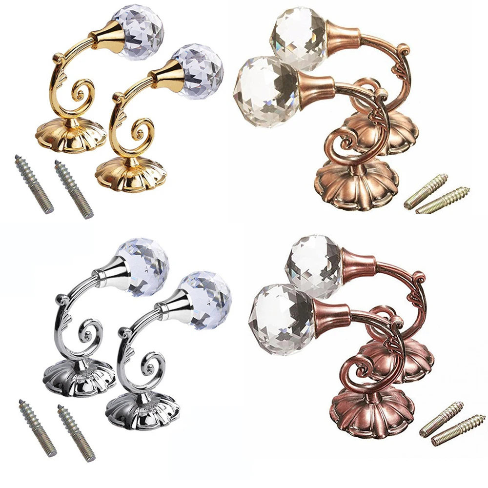 2PCS Metal Crystal Glass Curtain Hooks Wall Tie Back Hooks Hanger Holder Window Accessories Drop Shipping
2PCS Metal Crystal Glass Curtain Hooks Wall Tie Back Hooks Hanger Holder Window Accessories Drop Shipping