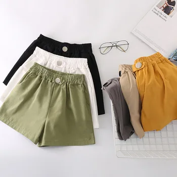 High waist shorts women's summer 2020 new outer wear wild slim shorts women cotton thin loose casual wide legs short 
High waist shorts women's summer 2020 new outer wear wild slim shorts women cotton thin loose casual wide legs short