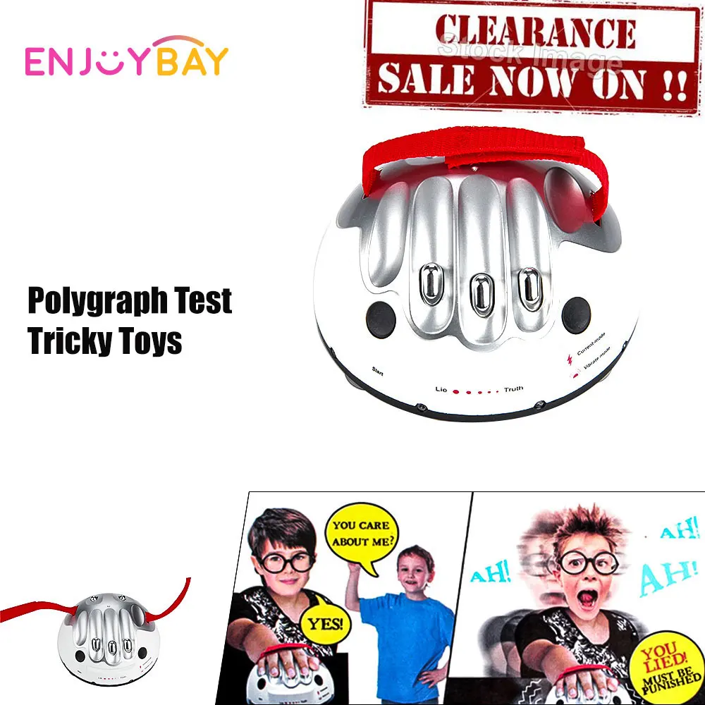 Adjustable Adult Micro Electric Shock Lie Detector Polygraph Test Tricky Funny Lie Detector Liar Shocking Party Game Console Toy
Adjustable Adult Micro Electric Shock Lie Detector Polygraph Test Tricky Funny Lie Detector Liar Shocking Party Game Console Toy