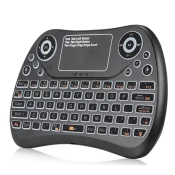 2.4GHz Mini Wireless Remote Keyboard with Touchpad Mouse for Android TV Box Colourful LED Backlight Rechargable Li-ion Battery
2.4GHz Mini Wireless Remote Keyboard with Touchpad Mouse for Android TV Box Colourful LED Backlight Rechargable Li-ion Battery