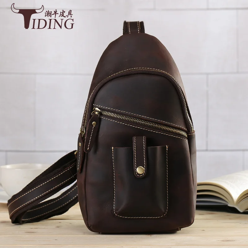 Tiding/Tiding Hot Sales Men Genuine Leather Chest Pack Casual First Layer Cowhide Leather Single-shoulder Bag Horse Leather Men'
Tiding/Tiding Hot Sales Men Genuine Leather Chest Pack Casual First Layer Cowhide Leather Single-shoulder Bag Horse Leather Men'