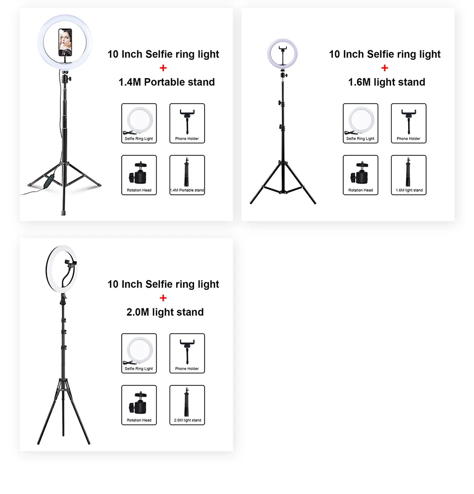 Selfie Ring LED Lampa
