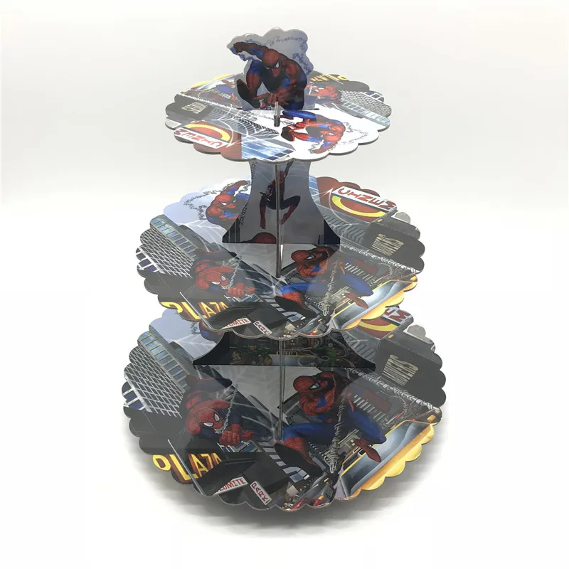 1Pc 3-tier Super Hero Spiderman Cupcake Holder Cake Stand Holder Cupcakes Theme Party for Kids Boy Girl Birthday Decoration
1Pc 3-tier Super Hero Spiderman Cupcake Holder Cake Stand Holder Cupcakes Theme Party for Kids Boy Girl Birthday Decoration