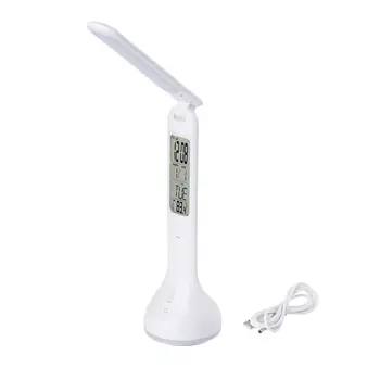 Eye Protection Led Desk Lamp Portable RGB Table Light with Calendar Temperature Alarm Clock Folding Dimmable Light
Eye Protection Led Desk Lamp Portable RGB Table Light with Calendar Temperature Alarm Clock Folding Dimmable Light