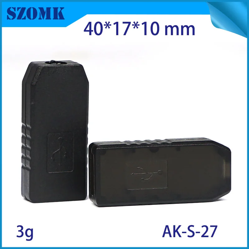 usb stick plastic pcb enclosure usb flash drive instrument housing case szomk clear junction box (6)