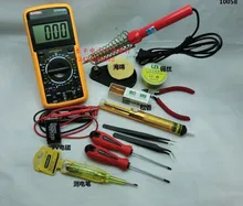 Physics tools multimeter with 60 Watts Electric Soldering Iron Solder Tool Kits, 13 parts package with digital multimeter
Physics tools multimeter with 60 Watts Electric Soldering Iron Solder Tool Kits, 13 parts package with digital multimeter