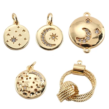 Charm Charms for Jewelry Making Supplies Sun Star Moon Pendant Diy Earring Bracelet Necklace Copper Zircon Accessories
Charm Charms for Jewelry Making Supplies Sun Star Moon Pendant Diy Earring Bracelet Necklace Copper Zircon Accessories