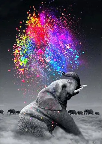 5D DIY Diamond Painting Animal Colourful elephant Embroidery Patterns Cross Stitch Needlework diamond Rhinestone Home decor
5D DIY Diamond Painting Animal Colourful elephant Embroidery Patterns Cross Stitch Needlework diamond Rhinestone Home decor