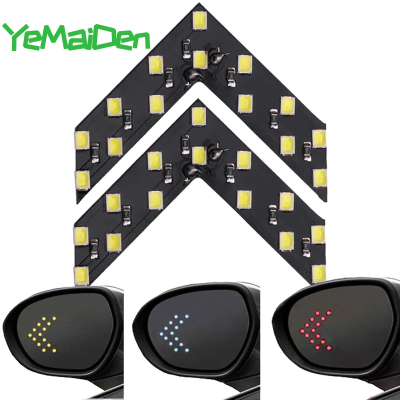 1x Car Styling LED Turn Signal Light Rear View Mirror Arrow Panels Indicator Light Rearview Mirror Signal bulb 12V 14 SMD Yellow
1x Car Styling LED Turn Signal Light Rear View Mirror Arrow Panels Indicator Light Rearview Mirror Signal bulb 12V 14 SMD Yellow
