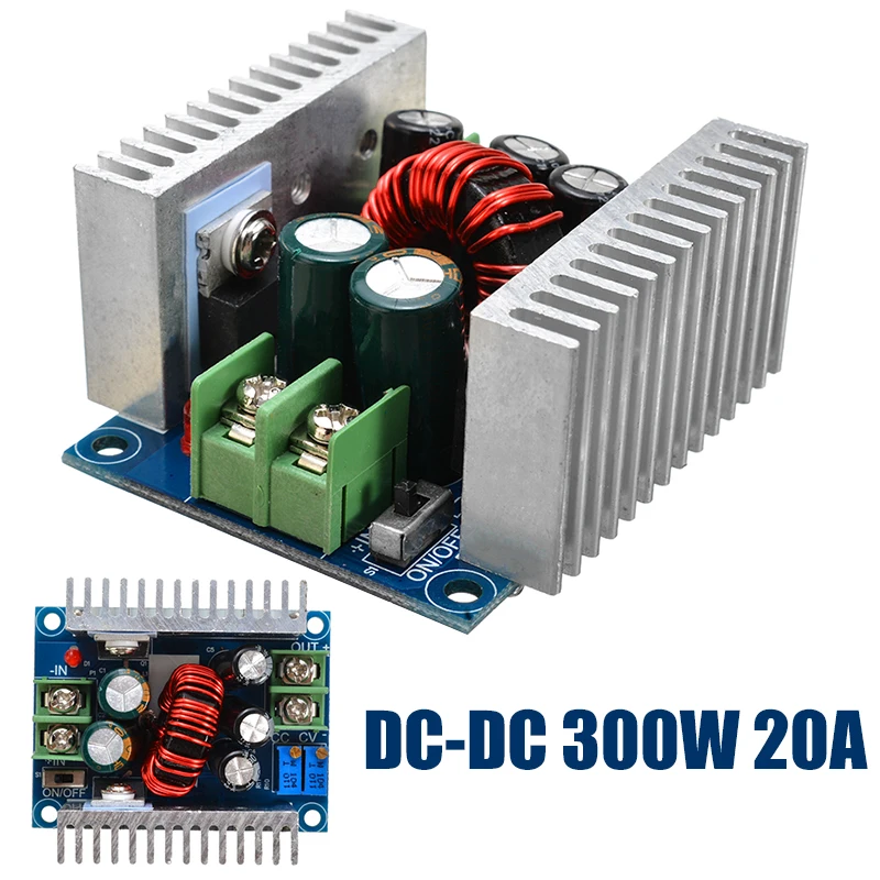 DC 20A высокомощный Регулируемый понижающий преобразователь постоянного тока