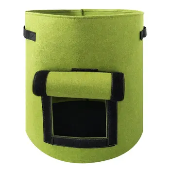 1 pcs Felt potato planting bag strawberry flower pot tomato peanut plant growth bag Vertical Garden Bag Seedling 
1 pcs Felt potato planting bag strawberry flower pot tomato peanut plant growth bag Vertical Garden Bag Seedling