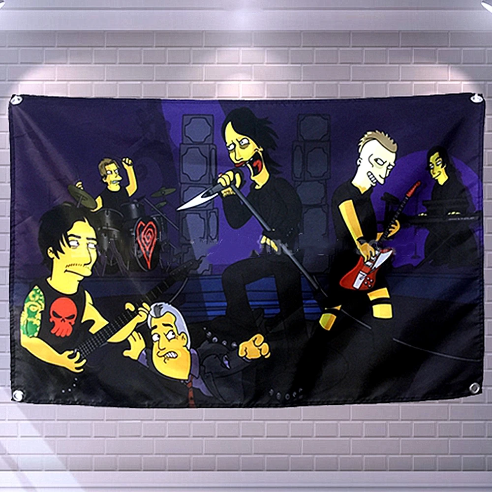 High Grade Canvas Art Four Holes Banners & Flags Home Decoration Gift Large Music Illustrated Rock Band Posters Wall Stickers B2
High Grade Canvas Art Four Holes Banners & Flags Home Decoration Gift Large Music Illustrated Rock Band Posters Wall Stickers B2