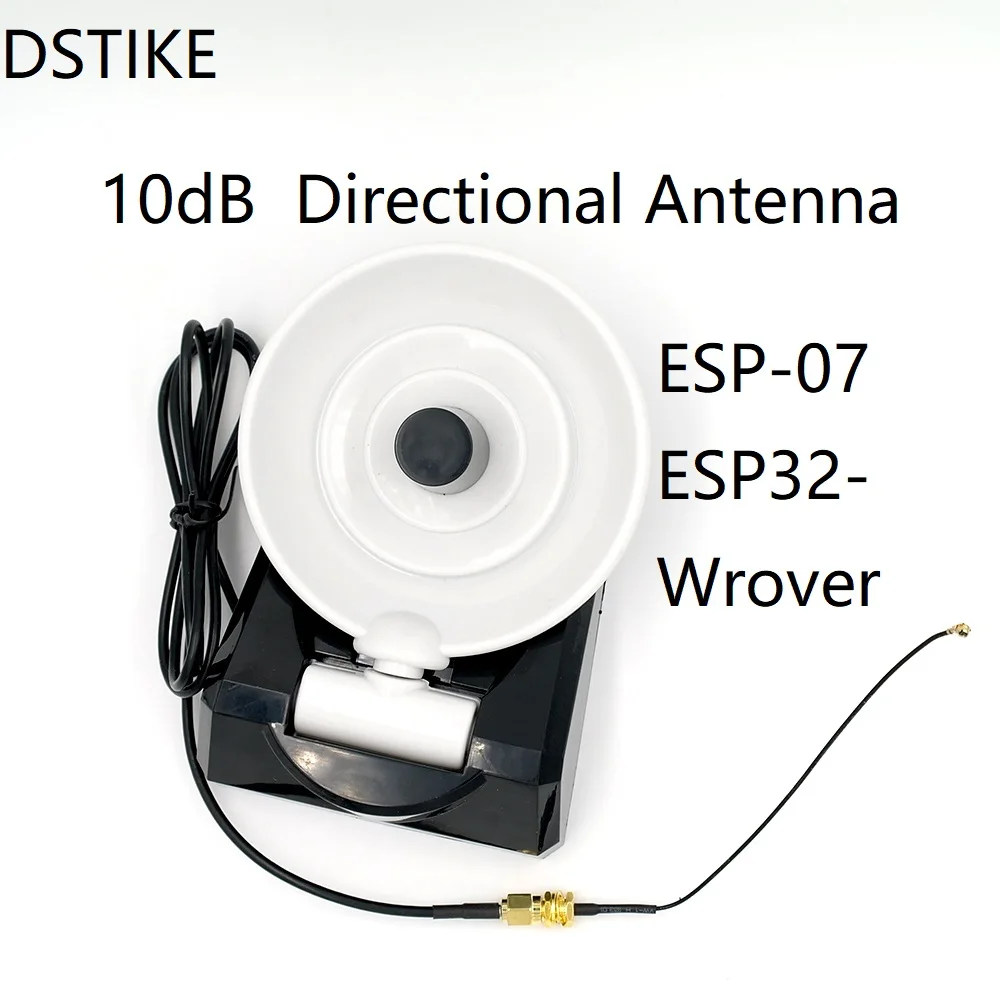 DSTIKE 10dB Directional Antenna ESP07 ESP32-Wrover 
DSTIKE 10dB Directional Antenna ESP07 ESP32-Wrover