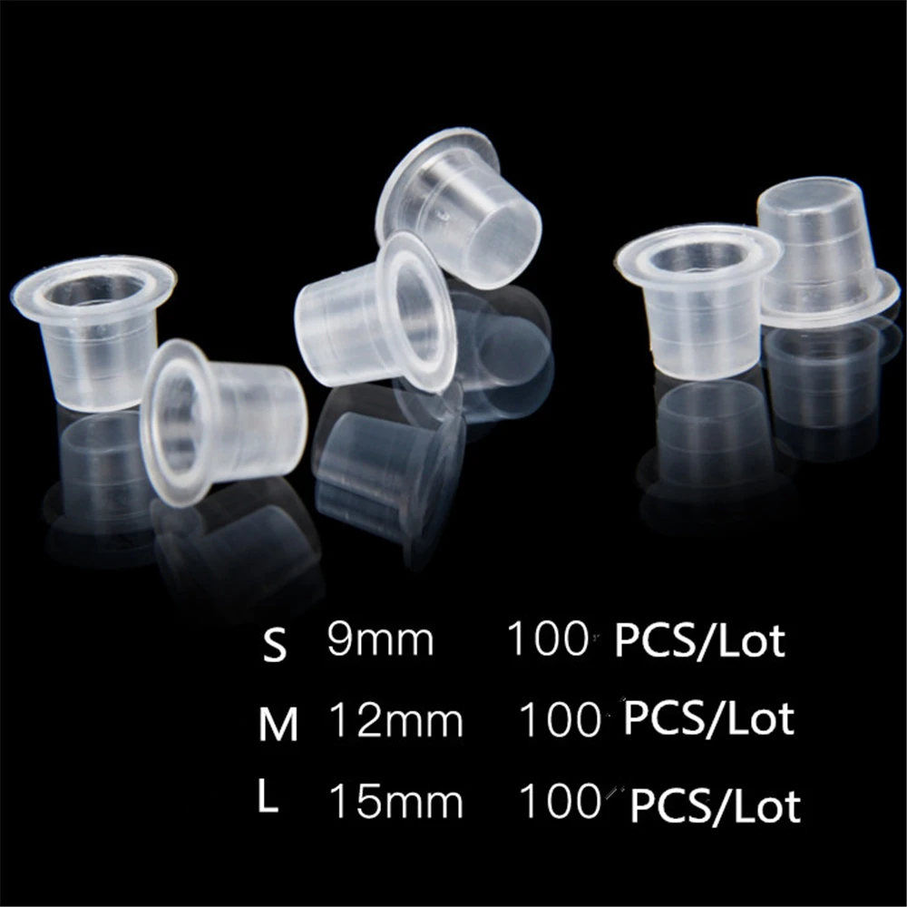 100pcs S/M/L Plastic Tattoo microblading Ink Cups Permanent Makeup Clear Pigment Container Caps For Eyebrow Tattoo Accessories
100pcs S/M/L Plastic Tattoo microblading Ink Cups Permanent Makeup Clear Pigment Container Caps For Eyebrow Tattoo Accessories