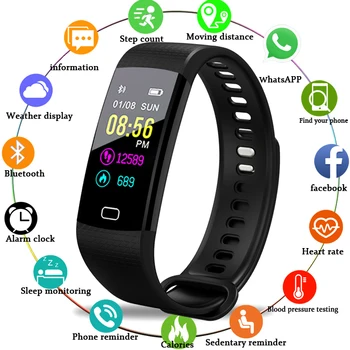 Y5 Smart Bracelet Smart Band Fitness Bracelet Wristband Heart Rate Monitor Blood Pressure Spo2 Remote Control Watch Band
Y5 Smart Bracelet Smart Band Fitness Bracelet Wristband Heart Rate Monitor Blood Pressure Spo2 Remote Control Watch Band