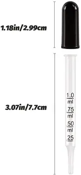 Lvcky Glass Liquid Droppers, 1 ml Essential Oil Dropper Pipette Calibrated Glass Stain Dropper with Kraft Boxes
Lvcky Glass Liquid Droppers, 1 ml Essential Oil Dropper Pipette Calibrated Glass Stain Dropper with Kraft Boxes