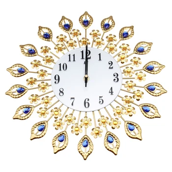 Metal Artificial Crystal Iron Diamond Large Wall Clock Gold Home Room Decor No Battery Gifts for Housewarming Holidays Etc
Metal Artificial Crystal Iron Diamond Large Wall Clock Gold Home Room Decor No Battery Gifts for Housewarming Holidays Etc