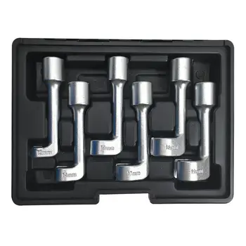 6 Pieces Fuel Injection Pipe Socket Wrench L-Type Open-End Wrench Dr. 12 14 16 17 18 19Mm Socket Wrench
6 Pieces Fuel Injection Pipe Socket Wrench L-Type Open-End Wrench Dr. 12 14 16 17 18 19Mm Socket Wrench