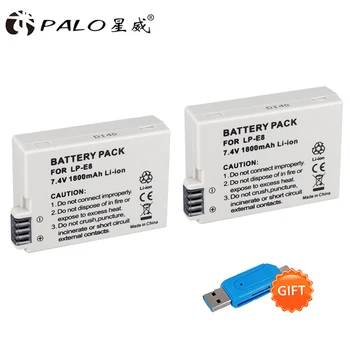 PALO 2pc 1800mah LP-E8 LPE8 LP E8 Battery Batterie Digital Camera Battery for Canon EOS 550D 600D 650D 700D X4 X5 X6i X7i T2i
PALO 2pc 1800mah LP-E8 LPE8 LP E8 Battery Batterie Digital Camera Battery for Canon EOS 550D 600D 650D 700D X4 X5 X6i X7i T2i