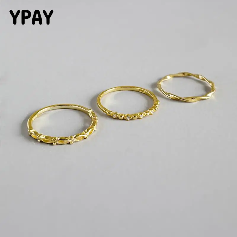 YPAY Pure 100% 925 Sterling Silver Ring For Women Gold Plated Chic Style Simple Thin Ring Vintage Anti-Allergy Jewelry YMR560
YPAY Pure 100% 925 Sterling Silver Ring For Women Gold Plated Chic Style Simple Thin Ring Vintage Anti-Allergy Jewelry YMR560