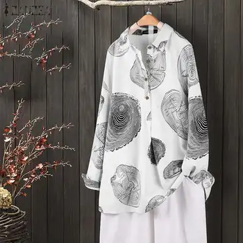 2020 Vintage Printed Women Long Sleeve Shirts ZANZEA Ladies Casual Lapel Neck Blouses Work Office Tunic Tops Blusas Plus Size
2020 Vintage Printed Women Long Sleeve Shirts ZANZEA Ladies Casual Lapel Neck Blouses Work Office Tunic Tops Blusas Plus Size