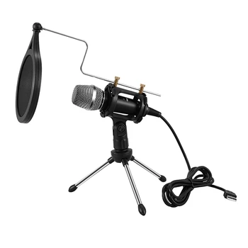 Professional Microphone Condenser for Computer Laptop Pc Usb Plug+Stand Studio Podcasting Recording Microfone Karaoke Mic
Professional Microphone Condenser for Computer Laptop Pc Usb Plug+Stand Studio Podcasting Recording Microfone Karaoke Mic