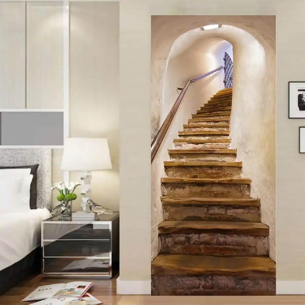 Three-dimensional Staircase Stickers 3D Simulation Door Stickers Removable Bedroom Living Room DIY Renovation Wallpaper
Three-dimensional Staircase Stickers 3D Simulation Door Stickers Removable Bedroom Living Room DIY Renovation Wallpaper