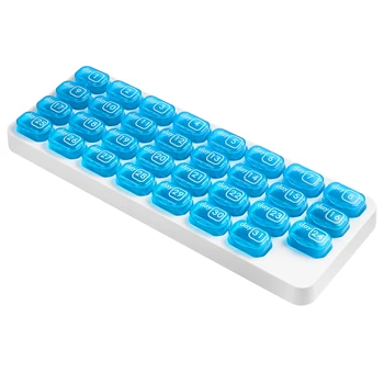 Monthly Pill Box 1PC Pill Box Organiser Small One Month Medicine Tablet Storage Dispenser 31 Day for Travel Business Daily Use
Monthly Pill Box 1PC Pill Box Organiser Small One Month Medicine Tablet Storage Dispenser 31 Day for Travel Business Daily Use