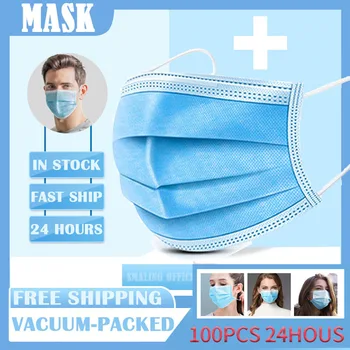 Earloop Mask Disposable Nonwove 3 Layer Ply Filter Mask Mouth Face Mask Filter Safe Breathable Dustproof Mascarillas Masque
Earloop Mask Disposable Nonwove 3 Layer Ply Filter Mask Mouth Face Mask Filter Safe Breathable Dustproof Mascarillas Masque