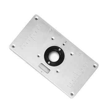 235*120*8mm Router Table Insert Plate Woodworking Benches Aluminium Wood Router Trimmer Models Engraving Machine with Ring Tools
235*120*8mm Router Table Insert Plate Woodworking Benches Aluminium Wood Router Trimmer Models Engraving Machine with Ring Tools
