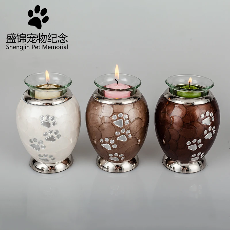 Shengjin лапы на небеса Tealight Pet Urn Keepsake для пепла |Гробы и урны питомцев| |