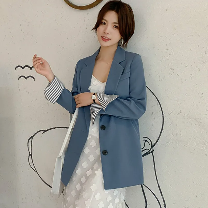 Casual autumn new long-sleeved suit jacket women's 2019 new fashion slim solid color office blazer Women's suit
Casual autumn new long-sleeved suit jacket women's 2019 new fashion slim solid color office blazer Women's suit