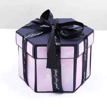 Creative Hexagon Surprise Explosion Box DIY Handmade Scrapbook Photo Album Gift Box For Valentine\\\\\\\\\\\\\\'s Day
Creative Hexagon Surprise Explosion Box DIY Handmade Scrapbook Photo Album Gift Box For Valentine\\\\\\\\\\\\\\'s Day