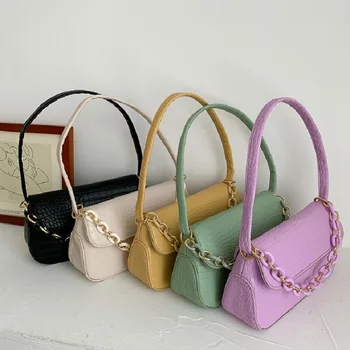 Alligator Style Pattern Chain Handbags 2020 Summer Women's Crossbody Shoulder Bag for Female PU Leather Casual Lady Axillary Bag
Alligator Style Pattern Chain Handbags 2020 Summer Women's Crossbody Shoulder Bag for Female PU Leather Casual Lady Axillary Bag