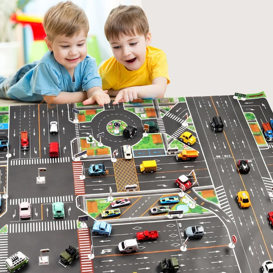 130*100 Baby Play Mat Children Educational Road Carpet Kid Map Urban Traffic Route Packing Lot Boy Girl Bedroom Floor Paper Rug
130*100 Baby Play Mat Children Educational Road Carpet Kid Map Urban Traffic Route Packing Lot Boy Girl Bedroom Floor Paper Rug
